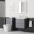 Delphi Nordic Grey 600mm 2-Drawer Wall Hung Vanity Unit (inc Basin) | Thumbnail Image