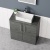 Delphi Nordic Anthracite 800mm 2-Door Floor Standing Countertop Vanity Unit | Thumbnail Image