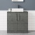 Delphi Nordic Anthracite 800mm 2-Door Floor Standing Countertop Vanity Unit | Thumbnail Image
