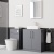 Delphi Nordic Grey 800mm 2-Door Floor Standing Countertop Vanity Unit | Thumbnail Image