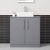 Delphi Nordic Grey 800mm 2-Door Floor Standing Countertop Vanity Unit | Thumbnail Image