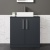 Delphi Nordic Soft Black 800mm 2-Door Floor Standing Countertop Vanity Unit | Thumbnail Image