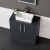 Delphi Nordic Soft Black 800mm 2-Door Floor Standing Countertop Vanity Unit | Thumbnail Image