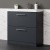 Delphi Nordic 800mm 2-Drawer Floor Standing Vanity Unit (inc Basin) | Thumbnail Image