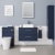 Delphi Nordic Midnight Blue 800mm 2-Drawer Wall Hung Countertop Vanity Unit | Thumbnail Image