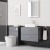 Delphi Nordic Grey 800mm 2-Drawer Wall Hung Countertop Vanity Unit | Thumbnail Image