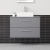 Delphi Nordic Grey 800mm 2-Drawer Wall Hung Countertop Vanity Unit | Thumbnail Image