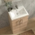 Delphi Nordic Compact 500mm 2-Door Floor Standing Vanity Unit (inc Basin) | Thumbnail Image
