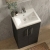 Delphi Nordic Compact 500mm 2-Door Floor Standing Vanity Unit (inc Basin) | Thumbnail Image