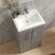 Delphi Nordic Compact 500mm 2-Door Floor Standing Vanity Unit (inc Basin) | Thumbnail Image