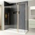 Delphi Optics Brushed Brass Walk-In Shower Enclosure with Return Panel | Thumbnail Image