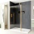 Delphi Optics Brushed Brass Wet Room Shower Screen with Return Panel | Thumbnail Image