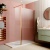 Delphi Optics Fluted Brushed Bronze Wet Room Shower Screen with Return Panel | Thumbnail Image