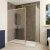 Delphi Optics Framed Brushed Brass Walk-In Shower Enclosure | Thumbnail Image