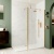 Delphi Optics Semi-Framed Brushed Brass Wet Room Shower Screen | Thumbnail Image