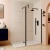 Delphi Optics Semi-Framed Matt Black Wet Room Shower Screen | Thumbnail Image