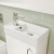 Delphi Pavilion White 400mm 1-Door Floor Standing Vanity Unit (inc Cloakroom Basin) | Thumbnail Image