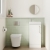Delphi Pavilion White 400mm 1-Door Floor Standing Vanity Unit (inc Cloakroom Basin) | Thumbnail Image