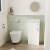 Delphi Pavilion White 400mm 1-Door Floor Standing Vanity Unit (inc Cloakroom Basin) | Thumbnail Image