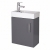 Delphi Pavilion 400mm 1-Door Wall Hung Vanity Unit (inc Cloakroom Basin) | Thumbnail Image
