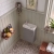 Delphi Pavilion 400mm 1-Door Wall Hung Vanity Unit (inc Cloakroom Basin) | Thumbnail Image