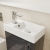 Delphi Pavilion Grey 400mm 1-Door Wall Hung Vanity Unit (inc Cloakroom Basin) | Thumbnail Image