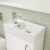 Delphi Pavilion White 400mm 1-Door Wall Hung Vanity Unit (inc Cloakroom Basin) | Thumbnail Image
