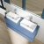 Delphi Penthouse Satin Blue 1200mm 4-Drawer Wall Hung Countertop Vanity Unit | Thumbnail Image