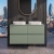 Delphi Penthouse Satin Blue 1200mm 4-Drawer Wall Hung Countertop Vanity Unit | Thumbnail Image