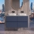 Delphi Penthouse Satin Blue 1200mm 4-Drawer Wall Hung Premium Countertop Vanity Unit | Thumbnail Image