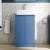Delphi Penthouse Satin Blue 500mm 2-Door Floor Standing Countertop Vanity Unit | Thumbnail Image