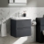 Delphi Penthouse 500mm 2-Drawer Wall Hung Vanity Unit (inc Basin) | Thumbnail Image