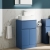 Delphi Penthouse Satin Blue 500mm 2-Door 1-Drawer Floor Standing Countertop Vanity Unit | Thumbnail Image