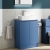 Delphi Penthouse Satin Blue 600mm 2-Door Floor Standing Countertop Vanity Unit | Thumbnail Image