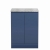 Delphi Penthouse Satin Blue 600mm 2-Door Floor Standing Premium Countertop Vanity Unit | Thumbnail Image