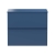 Delphi Penthouse Satin Blue 600mm 2-Drawer Wall Hung Countertop Vanity Unit | Thumbnail Image