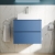 Delphi Penthouse Satin Blue 600mm 2-Drawer Wall Hung Countertop Vanity Unit | Thumbnail Image