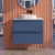 Delphi Penthouse Satin Blue 600mm 2-Drawer Wall Hung Premium Countertop Vanity Unit | Thumbnail Image