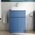 Delphi Penthouse Satin Blue 600mm 2-Door 1-Drawer Floor Standing Countertop Vanity Unit | Thumbnail Image