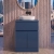 Delphi Penthouse Satin Blue 600mm 2-Door 1-Drawer Floor Standing Countertop Vanity Unit | Thumbnail Image