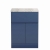 Delphi Penthouse Satin Blue 600mm 2-Door 1-Drawer Floor Standing Premium Countertop Vanity Unit | Thumbnail Image