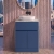Delphi Penthouse Satin Blue 600mm 2-Door 1-Drawer Floor Standing Premium Countertop Vanity Unit | Thumbnail Image