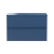 Delphi Penthouse Satin Blue 800mm 2-Drawer Wall Hung Countertop Vanity Unit | Thumbnail Image