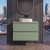 Delphi Penthouse Satin Blue 800mm 2-Drawer Wall Hung Countertop Vanity Unit | Thumbnail Image