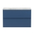 Delphi Penthouse Satin Blue 800mm 2-Drawer Wall Hung Premium Countertop Vanity Unit | Thumbnail Image