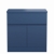 Delphi Penthouse Satin Blue 800mm 2-Door 1-Drawer Floor Standing Countertop Vanity Unit | Thumbnail Image