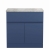 Delphi Penthouse Satin Blue 800mm 2-Door 1-Drawer Floor Standing Premium Countertop Vanity Unit | Thumbnail Image