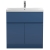 Delphi Penthouse 800mm 2-Door 1-Drawer Floor Standing Vanity Unit (inc Basin) | Thumbnail Image