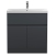 Delphi Penthouse 800mm 2-Door 1-Drawer Floor Standing Vanity Unit (inc Basin) | Thumbnail Image