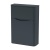 Delphi Polaris Satin Soft Black 550mm Back to Wall Toilet WC Unit | Thumbnail Image